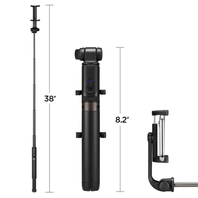 Kijek selfie Statyw SPIGEN S540w Wireless Selfie Stick Tripod Black