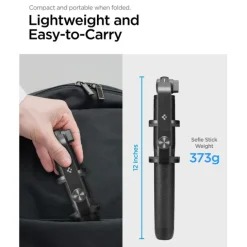 Kijek Spigen S560w Bluetooth Selfie Stick Tripod Black