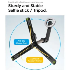 Kijek Spigen S570w Magsafe Bluetooth Selfie Stick Tripod Black
