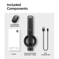 Kijek Spigen S570w Magsafe Bluetooth Selfie Stick Tripod Black
