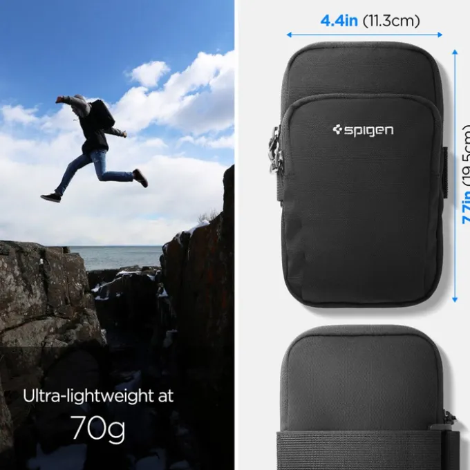 OPASKA NA RAMIĘ SPIGEN A702 DYNAMIC SHIELD ARMBAND BLACK