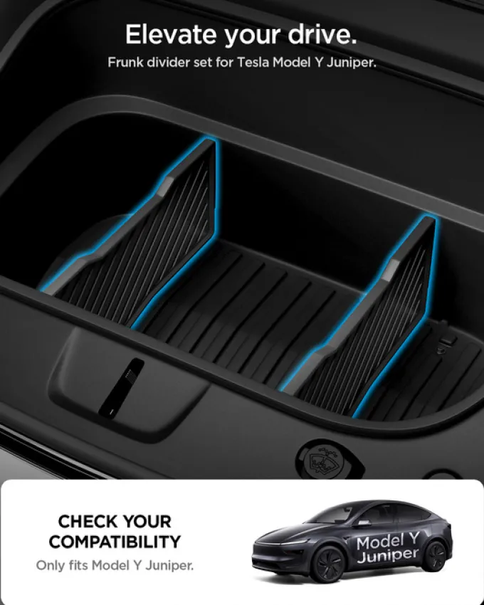 ORGANIZER DO PRZEDNIEGO BAGAŻNIKA SPIGEN TESLA MODEL Y JUNIPER FRUNK DIVIDER BLACK