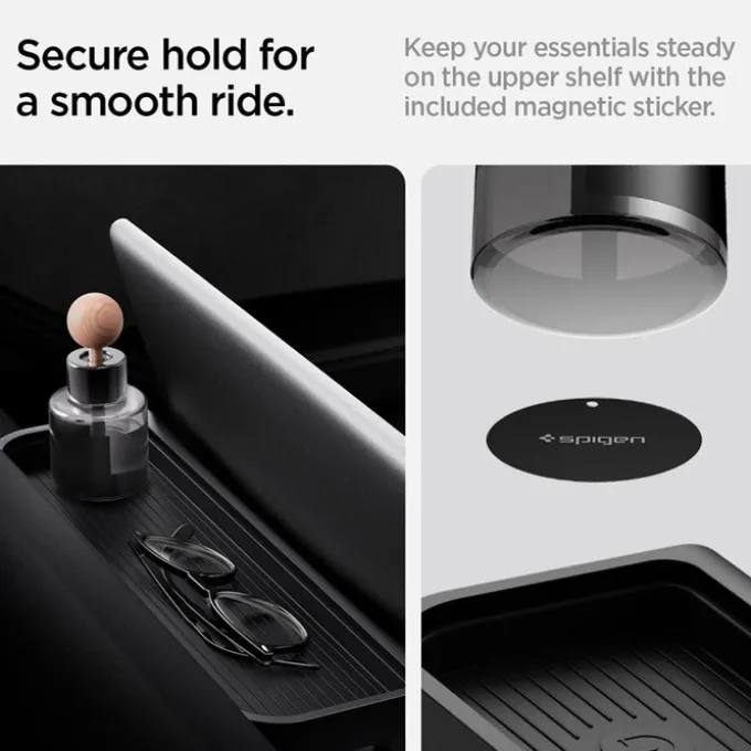 ORGANIZER POD EKRAN SPIGEN TESLA MODEL 3 2024 UNDER SCREEN STORAGE ORGANIZER BLACK