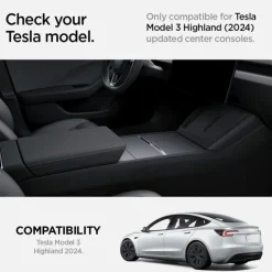 Organizer Spigen Tesla Model 3 2024 Console Organizer Bottom Black