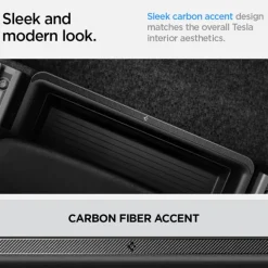 ORGANIZER SPIGEN TESLA MODEL Y UNDERSEAT STORAGE BOX BLACK