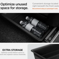 ORGANIZER SPIGEN TESLA MODEL Y UNDERSEAT STORAGE BOX BLACK
