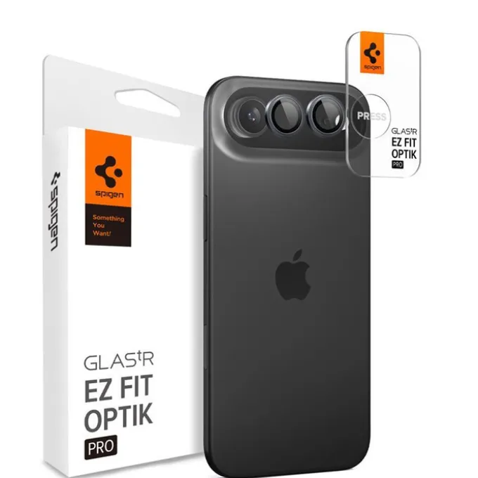 OSŁONA APARATU SPIGEN APPLE IPHONE AIR GLASS TR EZ FIT OPTIK PRO 2 PACK GRAY