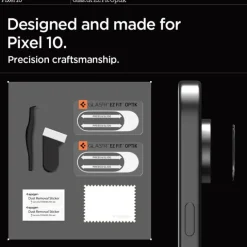 OSŁONA APARATU SPIGEN GOOGLE PIXEL 10 OPTIK GLAS.TR CAMERA PROTECTOR 2-PACK CRYSTAL CLEAR