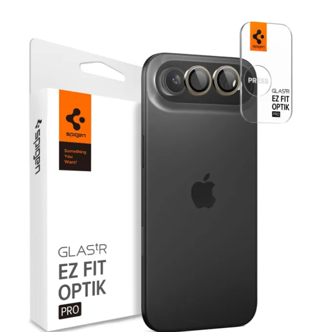 OSŁONA APARATU SPIGEN IPHONE 17 AIR OPTIK PRO GLASS.TR ”EZ”FIT CAMERA PROTECTOR 2-PACK GOLD