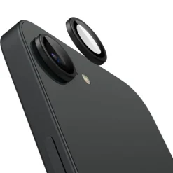 OSŁONA APARATU SPIGEN IPHONE 17e/16e OPTIK PRO GLAS.TR ”EZ FIT” CAMERA PROTECTOR 2-PACK CZARNA