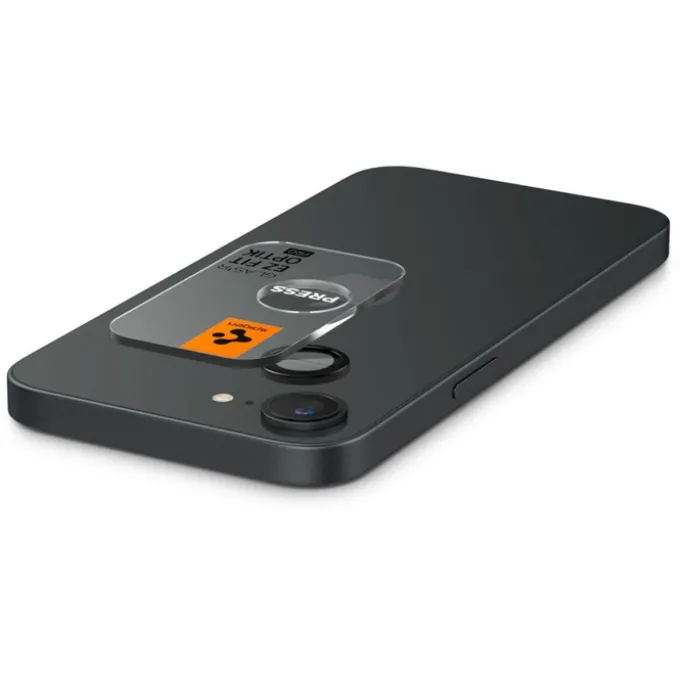 OSŁONA APARATU SPIGEN IPHONE 17e/16e OPTIK PRO GLAS.TR ”EZ FIT” CAMERA PROTECTOR 2-PACK CZARNA