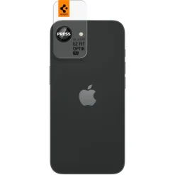 OSŁONA APARATU SPIGEN IPHONE 17e/16e OPTIK PRO GLAS.TR ”EZ FIT” CAMERA PROTECTOR 2-PACK CZARNA