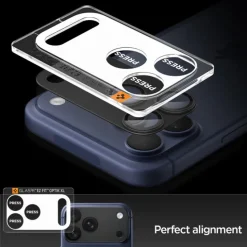OSŁONA APARATU SPIGEN IPHONE 17 PRO MAX OPTIK PRO XL GLAS.TR ”EZ FIT” CAMERA PROTECTOR BLACK