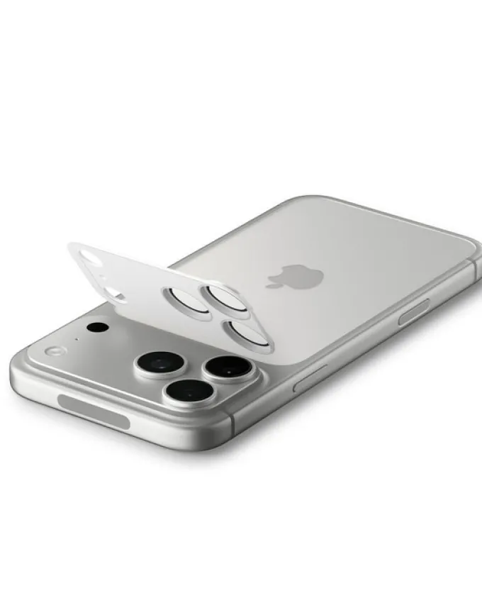 OSŁONA APARATU SPIGEN IPHONE 17 PRO MAX OPTIK PRO XL GLAS.TR ”EZ FIT” CAMERA PROTECTOR SILVER