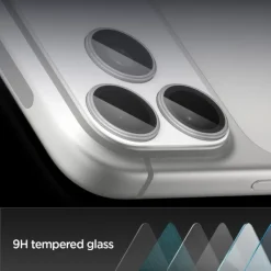 OSŁONA APARATU SPIGEN IPHONE 17 PRO MAX OPTIK PRO XL GLAS.TR ”EZ FIT” CAMERA PROTECTOR SILVER