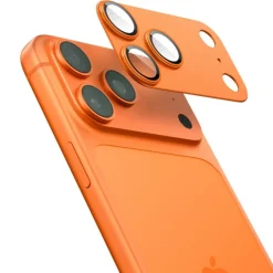 OSŁONA APARATU SPIGEN IPHONE 17 PRO OPTIK PRO XL GLAS.TR ”EZ FIT” CAMERA PROTECTOR ORANGE
