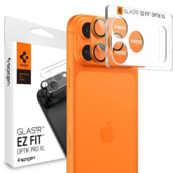 OSŁONA APARATU SPIGEN IPHONE 17 PRO OPTIK PRO XL GLAS.TR ”EZ FIT” CAMERA PROTECTOR ORANGE