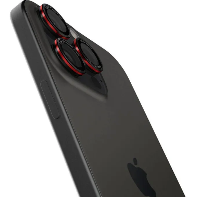OSŁONA APARATU SPIGEN IPHONE 14 PRO / 14 PRO MAX / 15 PRO / 15 PRO MAX / 16 PRO / 16 PRO MAX OPTIK PRO L-SERIES GLAS.TR ”EZ FIT” 2-PACK BLACK