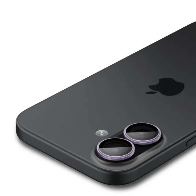OSŁONA APARATU SPIGEN IPHONE 16 / 16 PLUS / 17 OPTIK PRO GLAS.TR ”EZ FIT” CAMERA PROTECTOR 2-PACK PURPLE