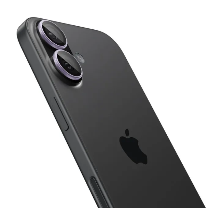 OSŁONA APARATU SPIGEN IPHONE 16 / 16 PLUS / 17 OPTIK PRO GLAS.TR ”EZ FIT” CAMERA PROTECTOR 2-PACK PURPLE