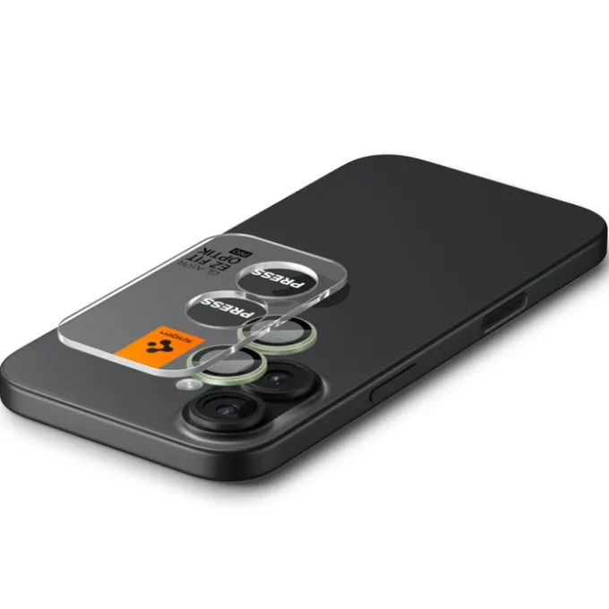OSŁONA APARATU SPIGEN IPHONE 16 / 16 PLUS / 17 OPTIK PRO GLAS.TR ”EZ FIT” CAMERA PROTECTOR 2-PACK GREEN