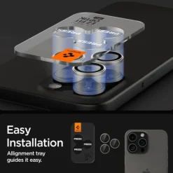 OSŁONA APARATU SPIGEN IPHONE 15 PRO / MAX / 16 PRO / MAX OPTIK.TR EZ FIT 2-PACK NATURAL TITANIUM
