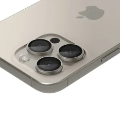 OSŁONA APARATU SPIGEN IPHONE 15 PRO / MAX / 16 PRO / MAX OPTIK.TR EZ FIT 2-PACK NATURAL TITANIUM
