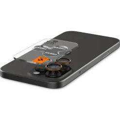OSŁONA APARATU SPIGEN IPHONE 15 PRO / PRO MAX / 16 PRO / PRO MAX OPTIK PRO GLAS.TR ”EZ FIT” 2-PACK DESERT TITANIUM