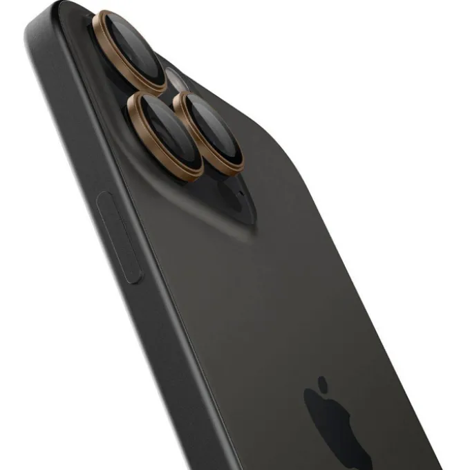 OSŁONA APARATU SPIGEN IPHONE 15 PRO / PRO MAX / 16 PRO / PRO MAX OPTIK PRO GLAS.TR ”EZ FIT” 2-PACK DESERT TITANIUM