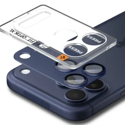 OSŁONA APARATU SPIGEN IPHONE 17 PRO MAX OPTIK PRO XL GLAS.TR ”EZ FIT” CAMERA PROTECTOR BLUE