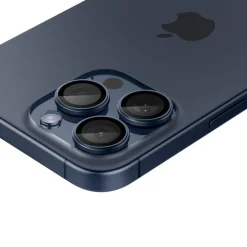 OSŁONA APARATU SPIGEN IPHONE 15 PRO/ 15 PRO MAX / 17 PRO / 17 PRO MAX OPTIK.TR ”EZ FIT” 2-PACK BLUE TITANIUM