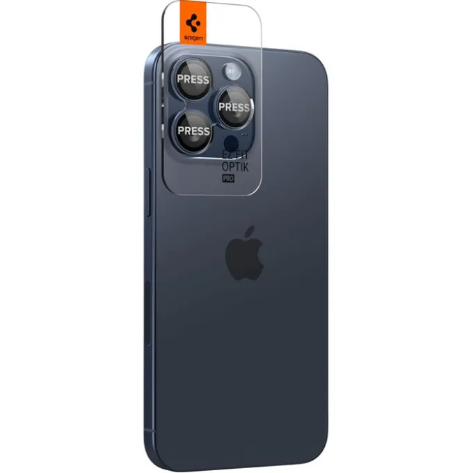 OSŁONA APARATU SPIGEN IPHONE 15 PRO/ 15 PRO MAX / 17 PRO / 17 PRO MAX OPTIK.TR ”EZ FIT” 2-PACK BLUE TITANIUM