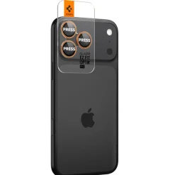 OSŁONA APARATU SPIGEN IPHONE 17 PRO / MAX OPTIK PRO GLAS.TR ”EZ FIT” 2-PACK ORANGE