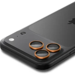 OSŁONA APARATU SPIGEN IPHONE 17 PRO / MAX OPTIK PRO GLAS.TR ”EZ FIT” 2-PACK ORANGE