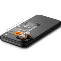 OSŁONA APARATU SPIGEN IPHONE 17 PRO / MAX OPTIK PRO GLAS.TR ”EZ FIT” 2-PACK ORANGE