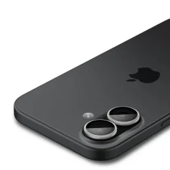 OSŁONA APARATU SPIGEN IPHONE 16 / 16 PLUS / 17 OPTIK PRO GLAS.TR ”EZ FIT” CAMERA PROTECTOR 2-PACK SILVER