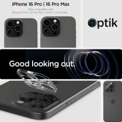OSŁONA APARATU SPIGEN IPHONE 14 PRO / PRO MAX / 15 PRO / 15 PRO MAX / 16 PRO / 16 PRO MAX OPTIK.TR 2-PACK CRYSTAL CLEAR