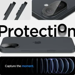 OSŁONA APARATU SPIGEN OPTIK GLAS.TR CAMERA PROTECTOR 2-PACK IPHONE 16 / 16 PLUS BLACK