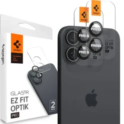 OSŁONA APARATU SPIGEN OPTIK PRO GLAS.TR ”EZ FIT” CAMERA PROTECTOR 2-PACK IPHONE 16 / 16 PLUS BLACK