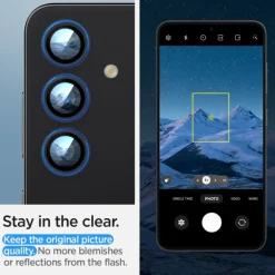 Osłona Aparatu Spigen Optik.tr ”ez Fit” Camera Protector 2-pack Samsung Galaxy S24+ Plus Black