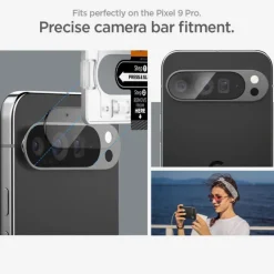 OSŁONA APARATU SPIGEN OPTIK.TR ”EZ FIT” CAMERA PROTECTOR 2-PACK GOOGLE PIXEL 9 PRO CRYSTAL CLEAR