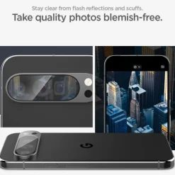OSŁONA APARATU SPIGEN OPTIK.TR ”EZ FIT” CAMERA PROTECTOR 2-PACK GOOGLE PIXEL 9 PRO XL CRYSTAL CLEAR