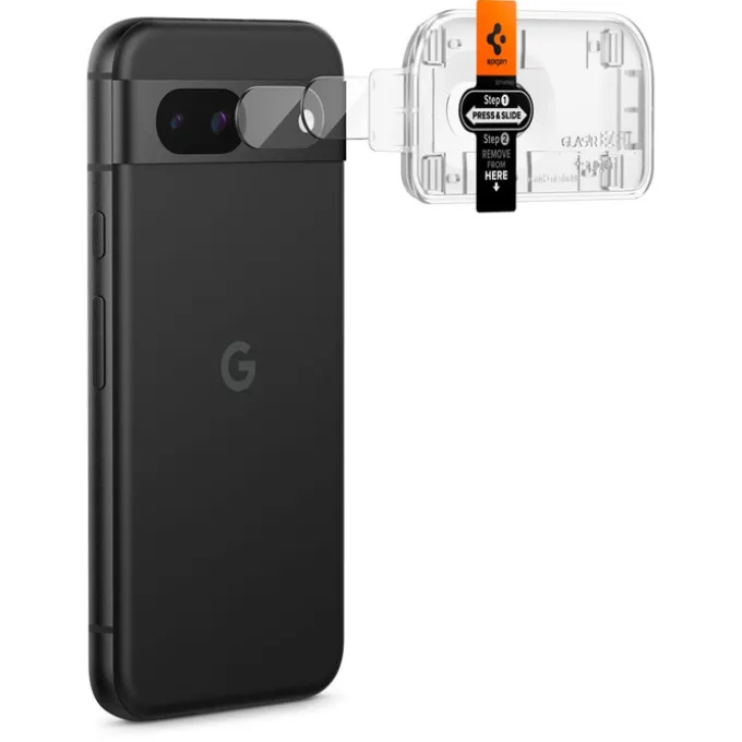 OSŁONA APARATU SPIGEN OPTIK.TR ”EZ FIT” CAMERA PROTECTOR 2-PACK GOOGLE PIXEL 8A CLEAR