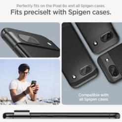 OSŁONA APARATU SPIGEN OPTIK.TR ”EZ FIT” CAMERA PROTECTOR 2-PACK GOOGLE PIXEL 8A CLEAR
