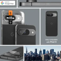 OSŁONA APARATU SPIGEN OPTIK.TR ”EZ FIT” CAMERA PROTECTOR 2-PACK GOOGLE PIXEL 9 CRYSTAL CLEAR