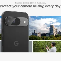 OSŁONA APARATU SPIGEN OPTIK.TR ”EZ FIT” CAMERA PROTECTOR 2-PACK GOOGLE PIXEL 9 CRYSTAL CLEAR