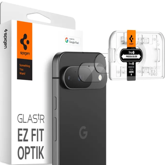OSŁONA APARATU SPIGEN OPTIK.TR ”EZ FIT” CAMERA PROTECTOR 2-PACK GOOGLE PIXEL 9 CRYSTAL CLEAR
