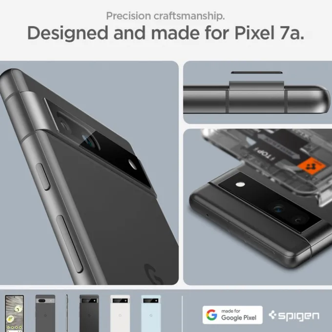 Osłona Aparatu Spigen Optik.tr ”ez Fit” Camera Protector 2-pack Google Pixel 7A Black