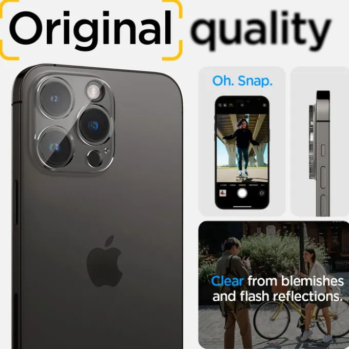 Osłona Aparatu Spigen Optik.tr Camera Protector 2-pack iPhone 14 Pro / 14 Pro Max Crystal Clear