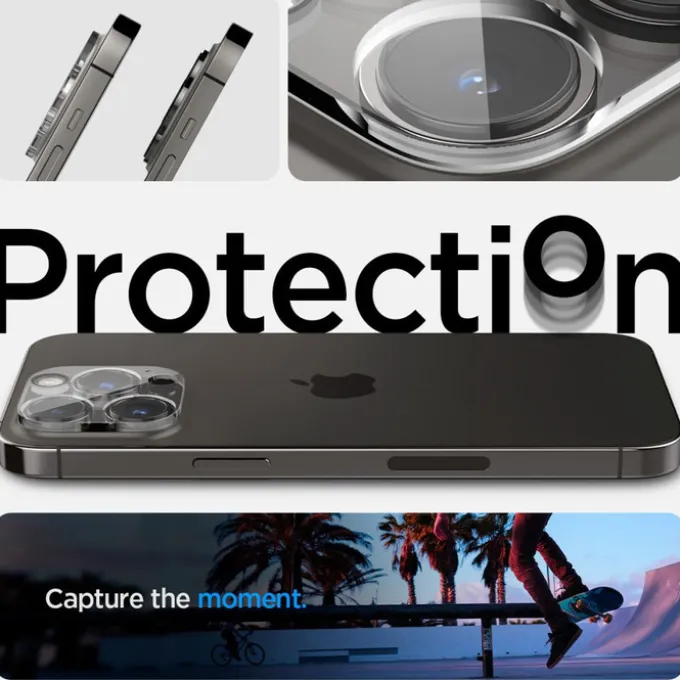 Osłona Aparatu Spigen Optik.tr Camera Protector 2-pack iPhone 14 Pro / 14 Pro Max Crystal Clear